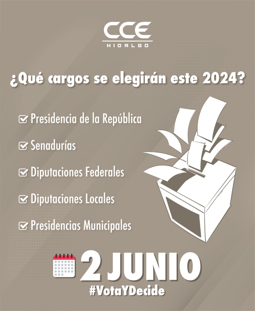 CCEH invita a ciudadanos a participar en las elecciones del 2 de junio